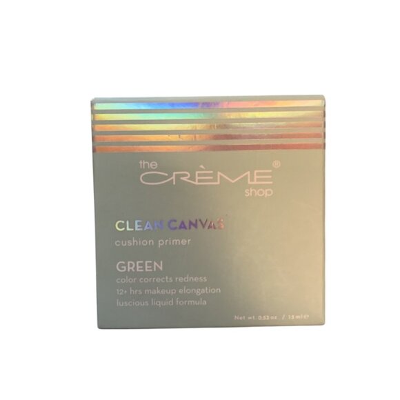NEW Creme Shop Clean Canvas Cushion Primer | Green - Picture 3 of 3